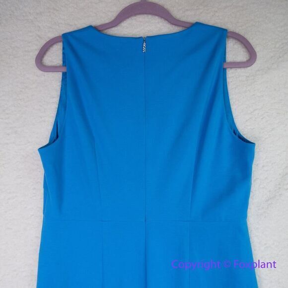 New! BOSS Domeja Square Neck Sheath Dress in Brilliant Blue, US size 10 - Picture 11 of 16